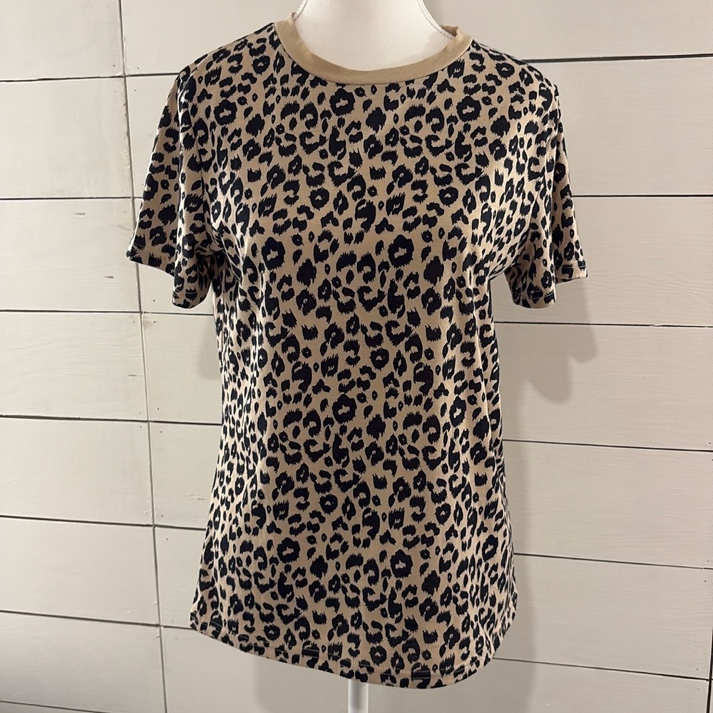 Leopard Print Short Sleeve Tee